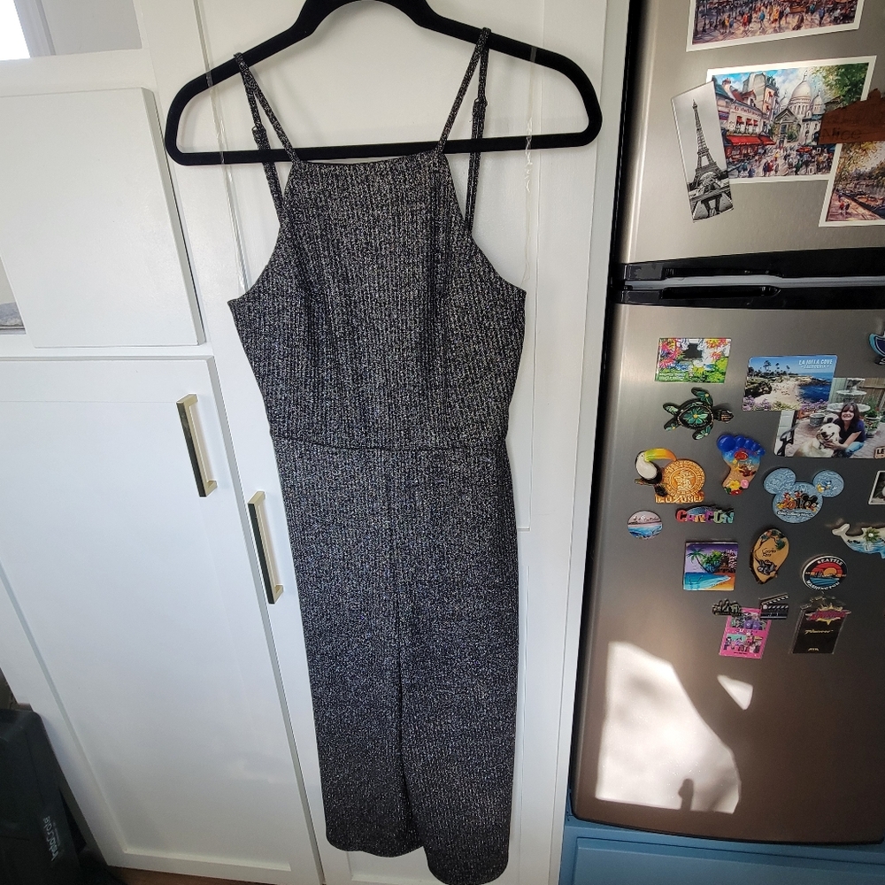 Black & sparkle wide leg Jumpsuit size S